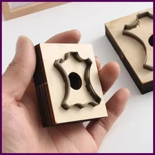 DIY Tag Shaped Leather Cutting Mold Punching Die Leather Knife Japanese Blade