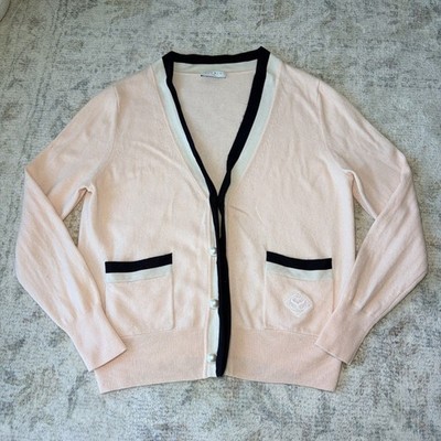 Sandro Paris Clotilde Wool Cashmere Cardigan Preppy Sweater Pink Small? READ