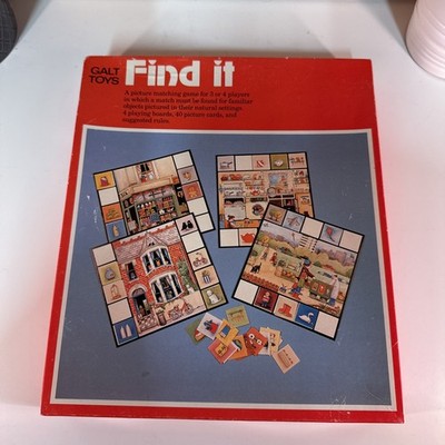 Vintage 80er Jahre Galt Toys Find It Brettspiel 