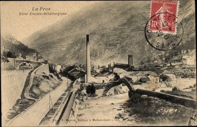 Ak La Praz Kanton Waadt, Usine Electro Métallurique - 3479533