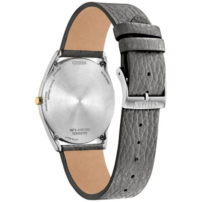 Citizen Men's Sapphire Crystal Solar Eco-Drive Gray Watch 38 MM