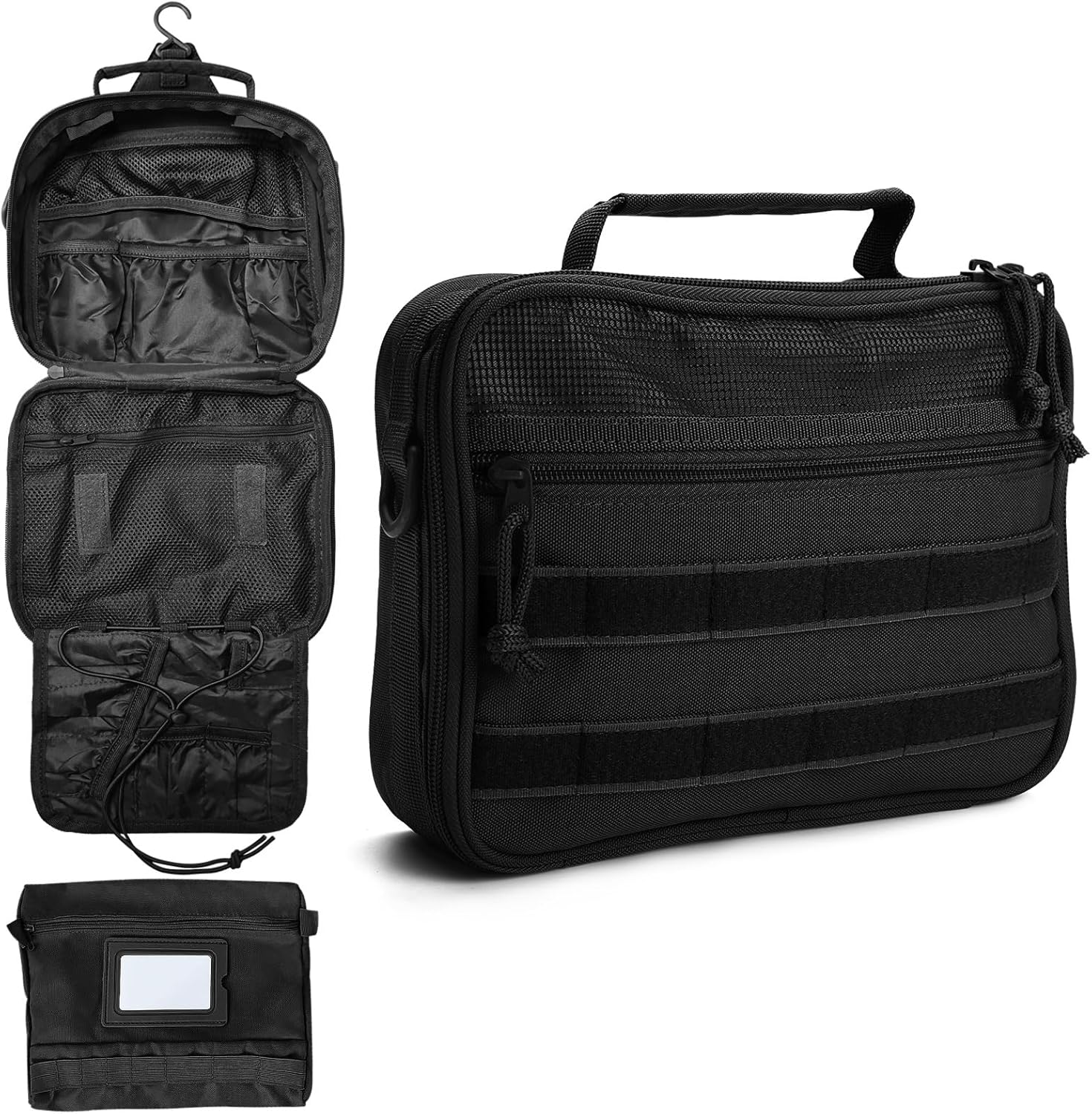 Men's Travel Toiletry Organizer Bag with Waterproof Dopp Kit-image