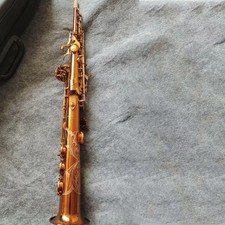 High Quality W010 Soprano Straight Saxophone Bb Brass Woodwind Instrument
