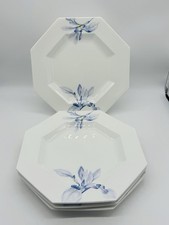 Mikasa JACK LENOR LARSEN Iris Duet Octagonal Salad  Plates 10.5