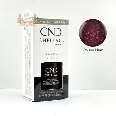 CND Shellac UV Gel Polish 0.25 oz NIB Poison Plum