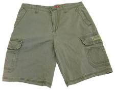 UNIONBAY Men's Size 36 Brown Cargo Cotton Casual Shorts 8 Pockets Zipper Fly