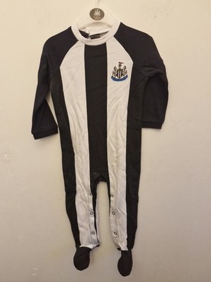 Newcastle United Baby Sleepsuit 12 18 Months Official NUFC Home Kit Romper 86cm