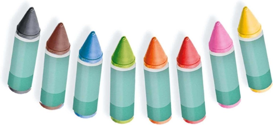 Ses Creative Crayons Bain Bébé 8 Couleurs Vives Dessin Baignoire Enfant