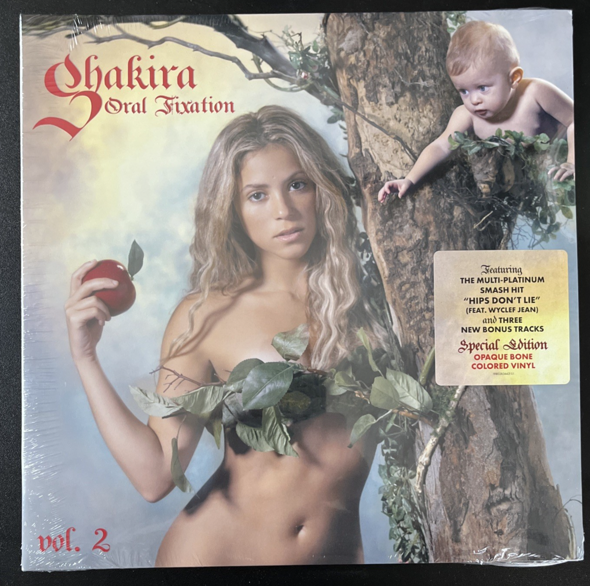 SHAKIRA ORAL FIXATION BONE COLORED VINYL 2LP 20TH ANNIVERSARY LTD