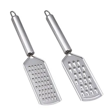2Pcs Mini Cheese Grater With Handheld Stainless Steel Shredder Kitchen Small