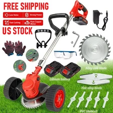 3 in 1 String Trimmer Cutter Cordless Electric Weed Lawn Eater Edger Yard Grass