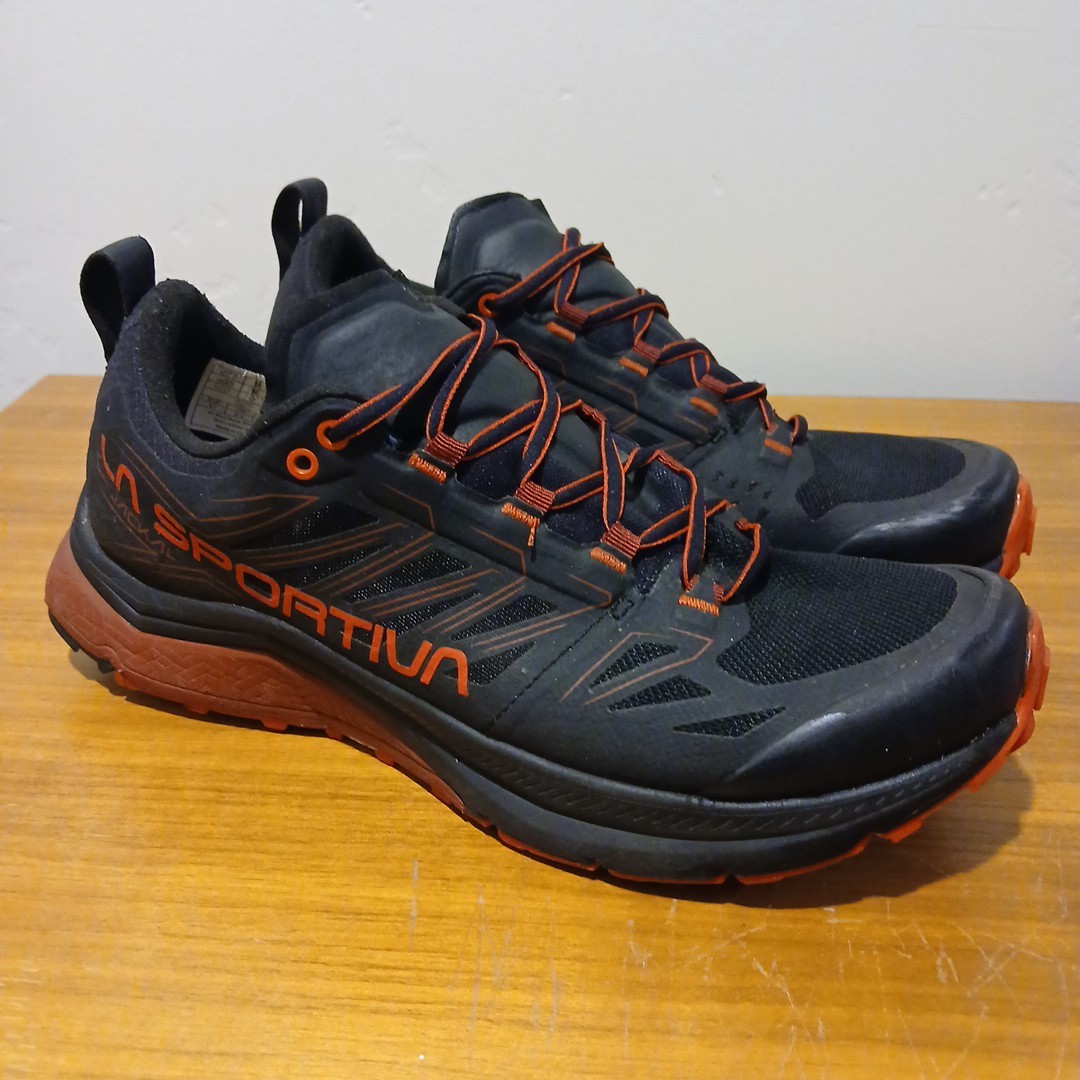 La Sportiva Men\'s Jackal Black and Poppy Trail Running Shoes outdoors running LA SPORTIVA MEN JACKAL BLACK/POPPY TRAIL RUNNING SHOE 7.5 US  main image 3