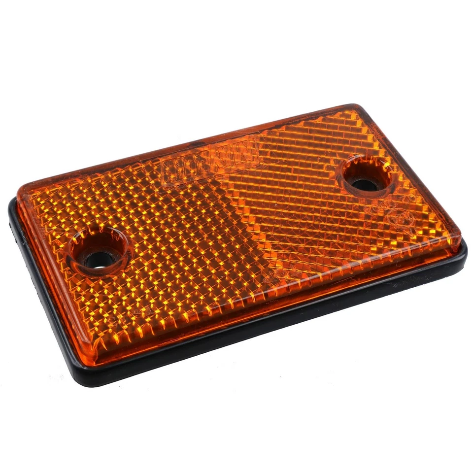 Réflecteurs rectangulaires orange ambre pour remorques de poteau de clôture... - Photo 1/1