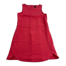 Ann Taylor A-Line Dress Petite's 6P Coral Pink Sleeveless Lined Knee Length