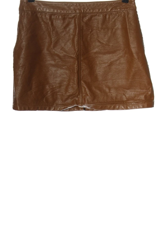 FOREVER 21 Jupe en cuir synthétique Dames Jupe T EU 40 brun style décontracté - Photo 2/4