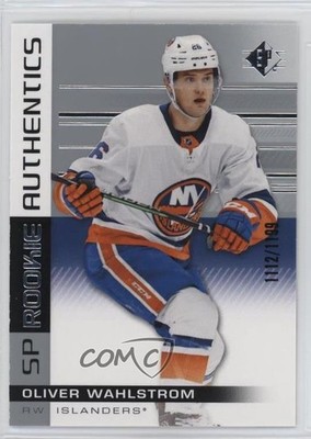 2019-20 SP Retail Authentics 1112/1199 Oliver Wahlstrom #121 Rookie RC 5j8