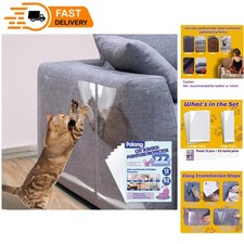 Anti-Scratch Protector Tape for Cats   12 Heavy-Duty Adhesive Sheets  52 Pins