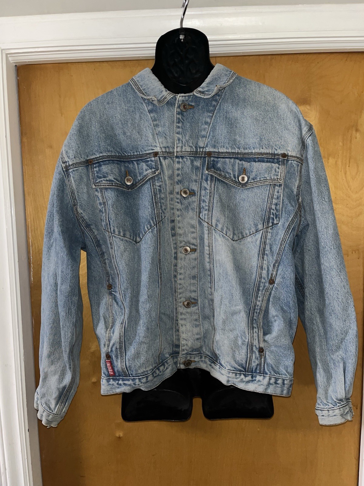 Union Bay Blue Revolution Men's Blue Denim Jacket Size S 100% Cotton