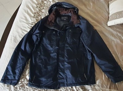 Rugged Elements Jacket Mens Large Blue Full Zip fleece Lined Medium Heavy Jacket