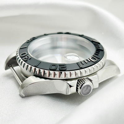 Silver 20ATM 40mm Sapphire Glass Modified Watch Case fit NH34 NH35 NH36 Movement