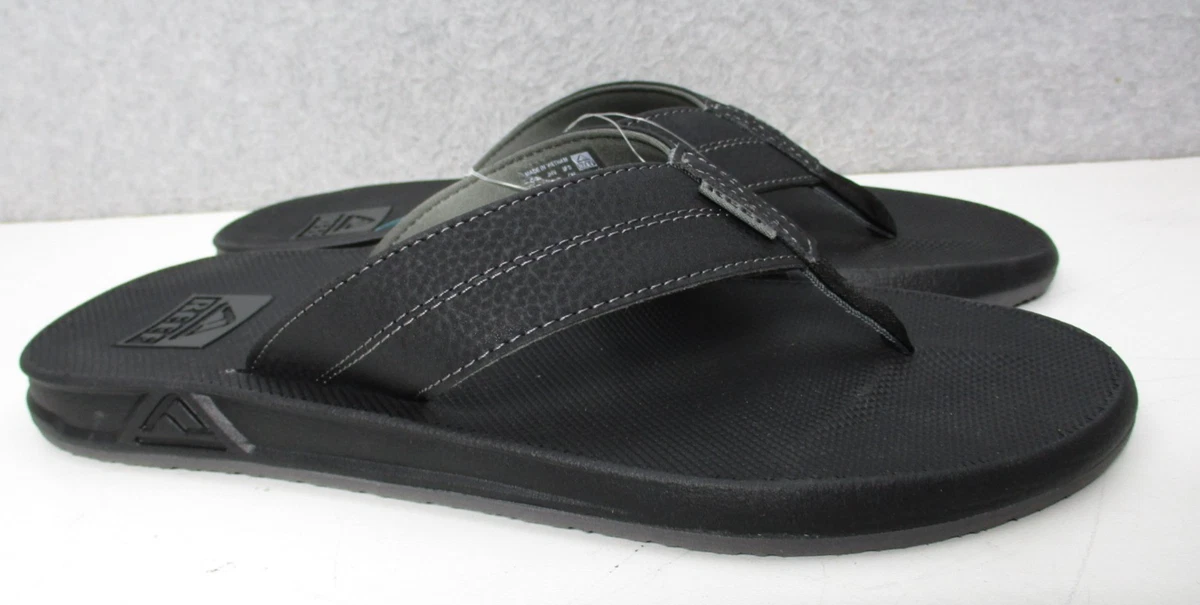 Reef Men\'s Phantoms TQT Bottle‎ Opener Flip Flops Black Size 13 New with Tags Men main image 3