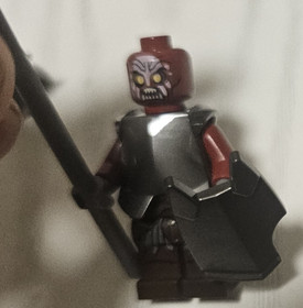 Uruk-Hai X4 Helmet Armor minifigure LEGO The Lord of the Rings 9471 9474 30211