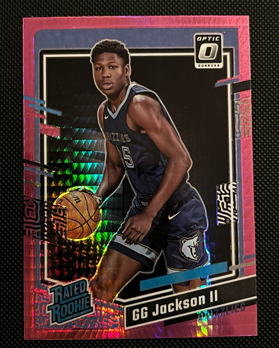 2023-24 Panini Donruss Optic Rated Rookie GG Jackson #228 Pink Hyper Grizzlies