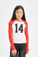 DeFacto Bluse T-Shirt Teenager FüR MäDchen Langarmshirt Kinder Tshirt Langarm –