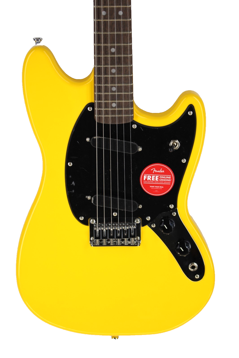 Squier Sonic Mustang Electric Guitar - Graffiti Yellow #R7308 | eBay