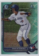 2022 Bowman Chrome Prospects Mega Box Aqua Mojo Refractor Martin Gimenez 0y0n