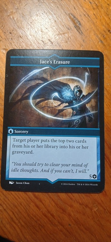 MTG: Arena of the Planeswalker  Replacement Spell Card - Jace's Erasure