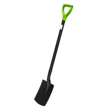 Gerader Gartenspaten &ndash; Stahlspaten mit ergonomischem Stiel