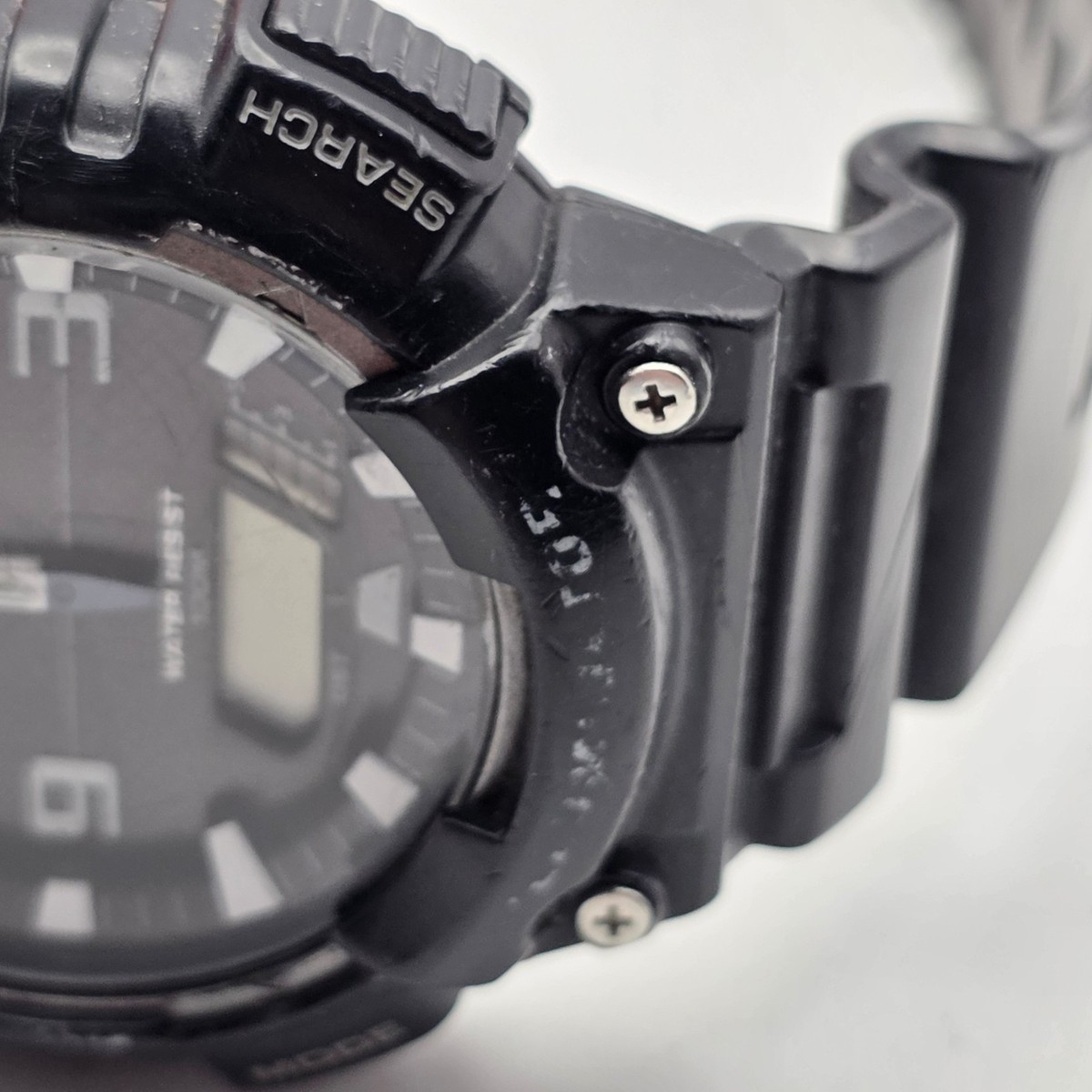 Casio AQ-S810W Tough Solar Analog Digital 100M Sport Watch Black Untested View 4