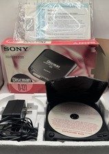 Sony Discman D-131 CD Player with Mega Bass Black Excellent Condition W/box OEM