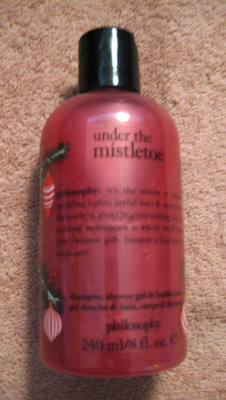 Philosophy Under the Mistletoe Shampoo, Shower Gel & Bubble Bath 8 Oz Sealed
