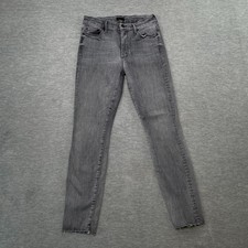 Mother Jeans Women 28 26x26 Gray High Waisted Looker Fray Stretch Grim Shadows