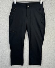 Columbia Women  s Black Outdoor Hiking Pants Size 4/36 Zip Pockets Stretch
