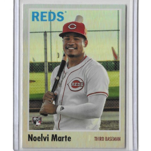 Noelvi Marte 2024 Topps Archives 1970 Topps Rainbow Foilboard RC /199 #158 (CS)