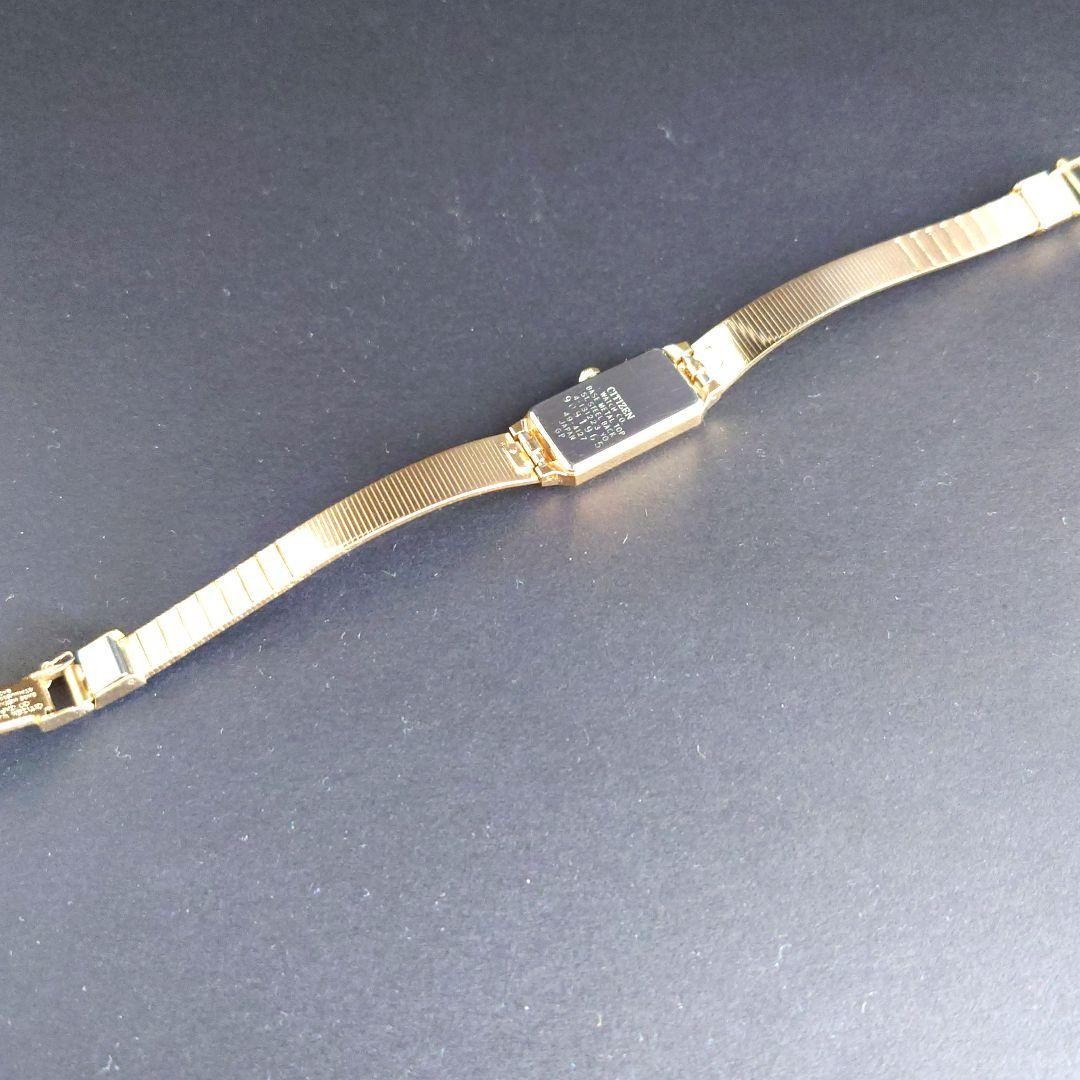 Citizen Antique Rectangular Black Dial Watch with… - image 7