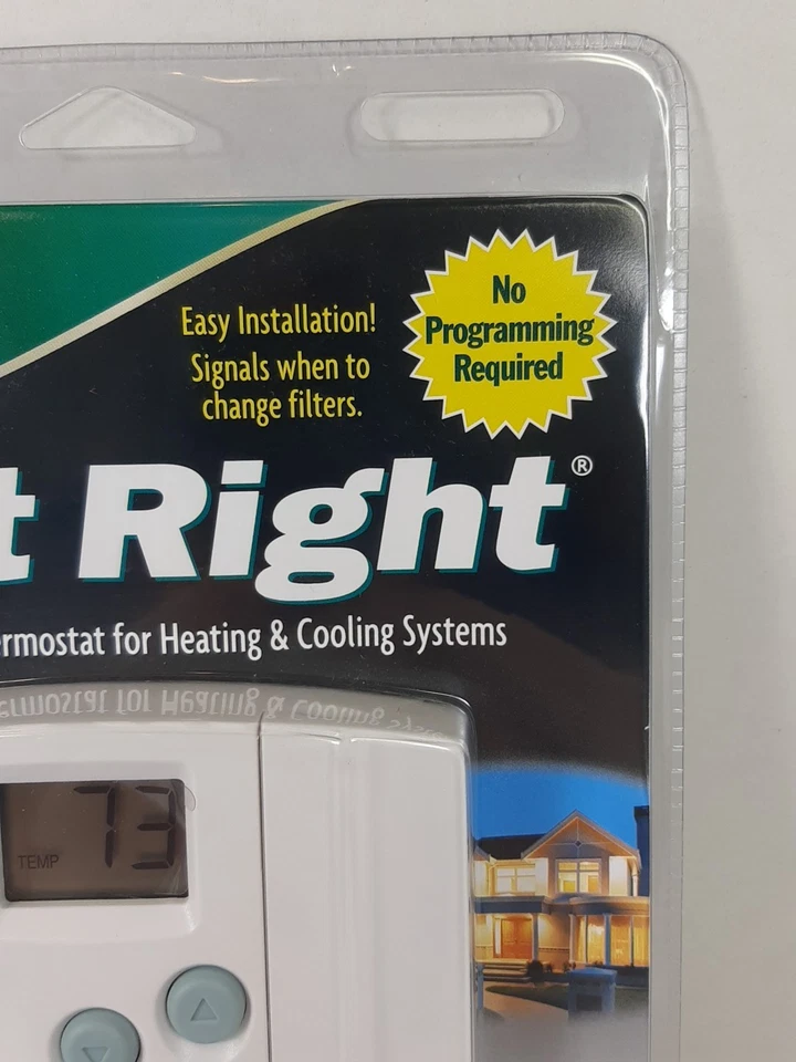 HUNTER Just Right Digital Thermostat 42999 42999B Heating Air Conditioning New - Image 4 of 4
