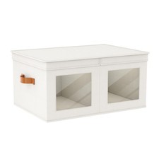 Large Storage Boxes with Lids, Collapsible Foldable Storage Bins for Clothes,...