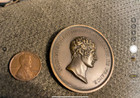 louis napolean 1 king of holland bronze medallion France on edge 1800-1901 ? — photo 4