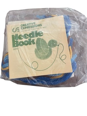 VTG '70's Crewel Needle Book Kit  GREAT For BEGINNING STITCHERS New