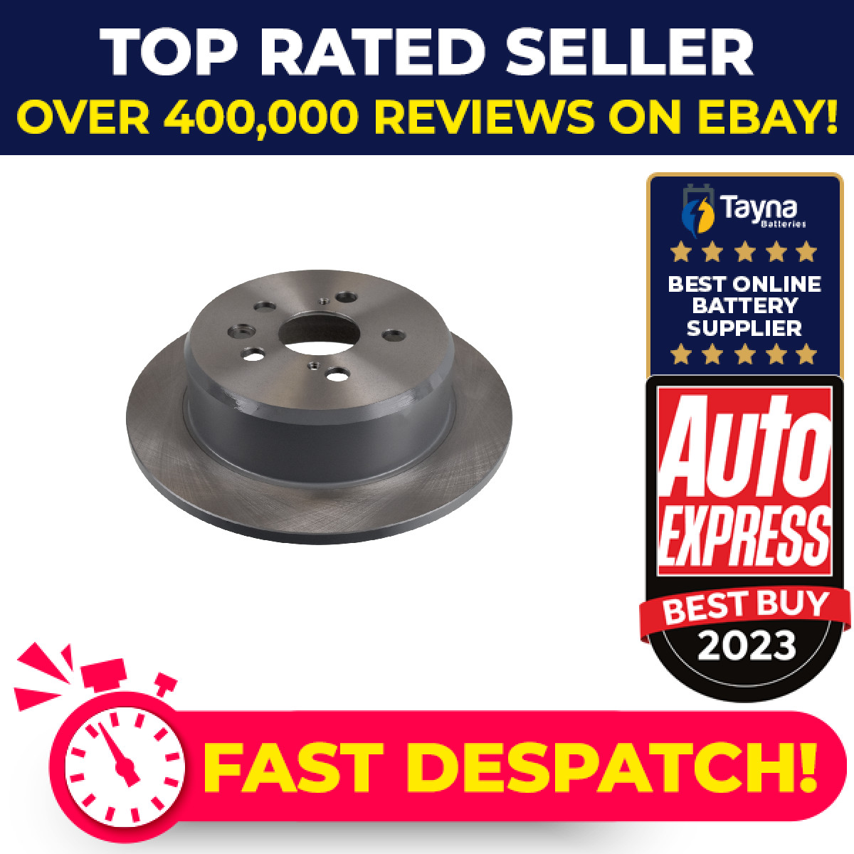 2x Brake Discs Pair Solid fits TOYOTA CELICA 2.0 Rear 93 to 99 269mm Set Quality