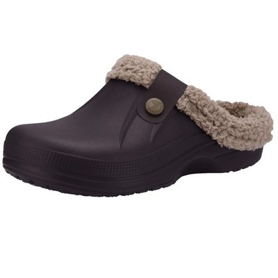 H Winter Clogs Hausschuhe Warm Gefüttert Damen Herren Rutschfest Indoor Schuhe