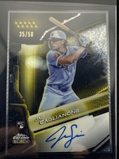 Jac Caglianone 2026 Topps Chrome Black #CBA-CAG Auto Gold Refractor 35/50