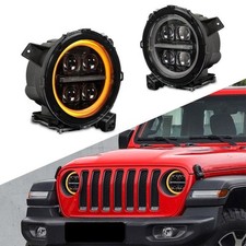 Für Jeep 2018-24 Wrangler Gladiator Alpharex Nova Alpha LED Scheinwerfer Lampen