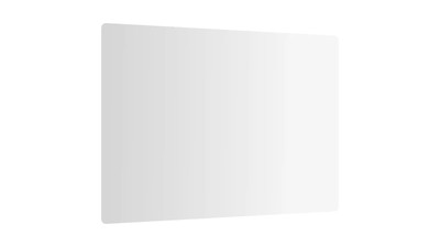 Glas Herdabdeckplatte Schneidebrett PREMIUM SUPER WHITE 52x60 cm Multi-Platte