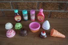 PLAY Food Kitchen Circle Battat Ice Cream Cone Topping Birthday Party Set Lot