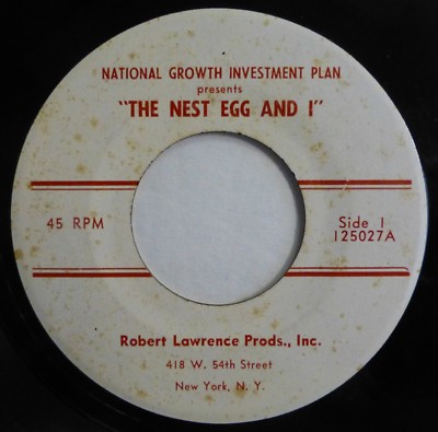 NATIONAL GROWTH INVESTMENT PLAN 45 The Nest Egg and I VG+ spoken word h1118